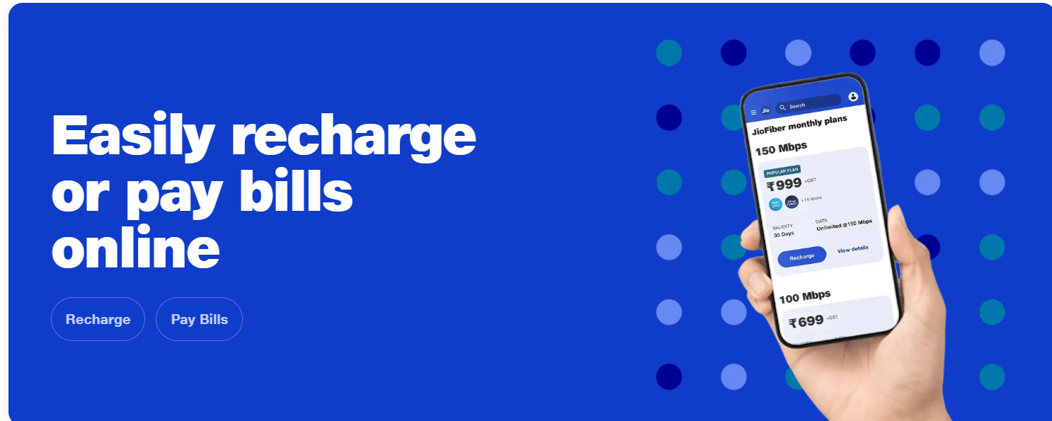 how to recharge jio fiber