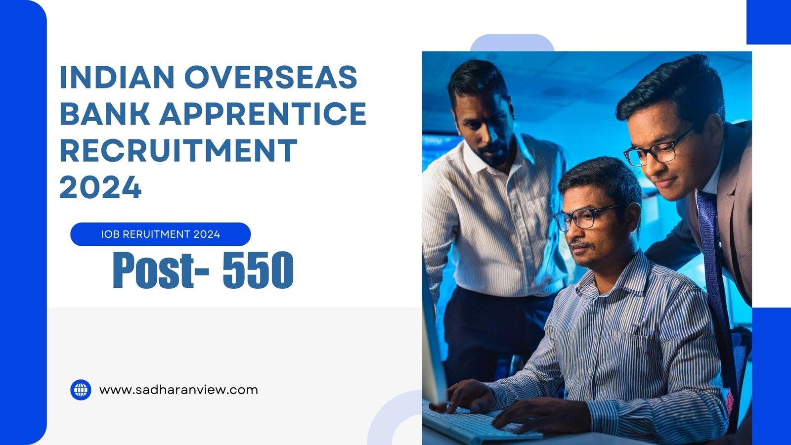 Indian Overseas Bank Apprentice Recruitment 2024