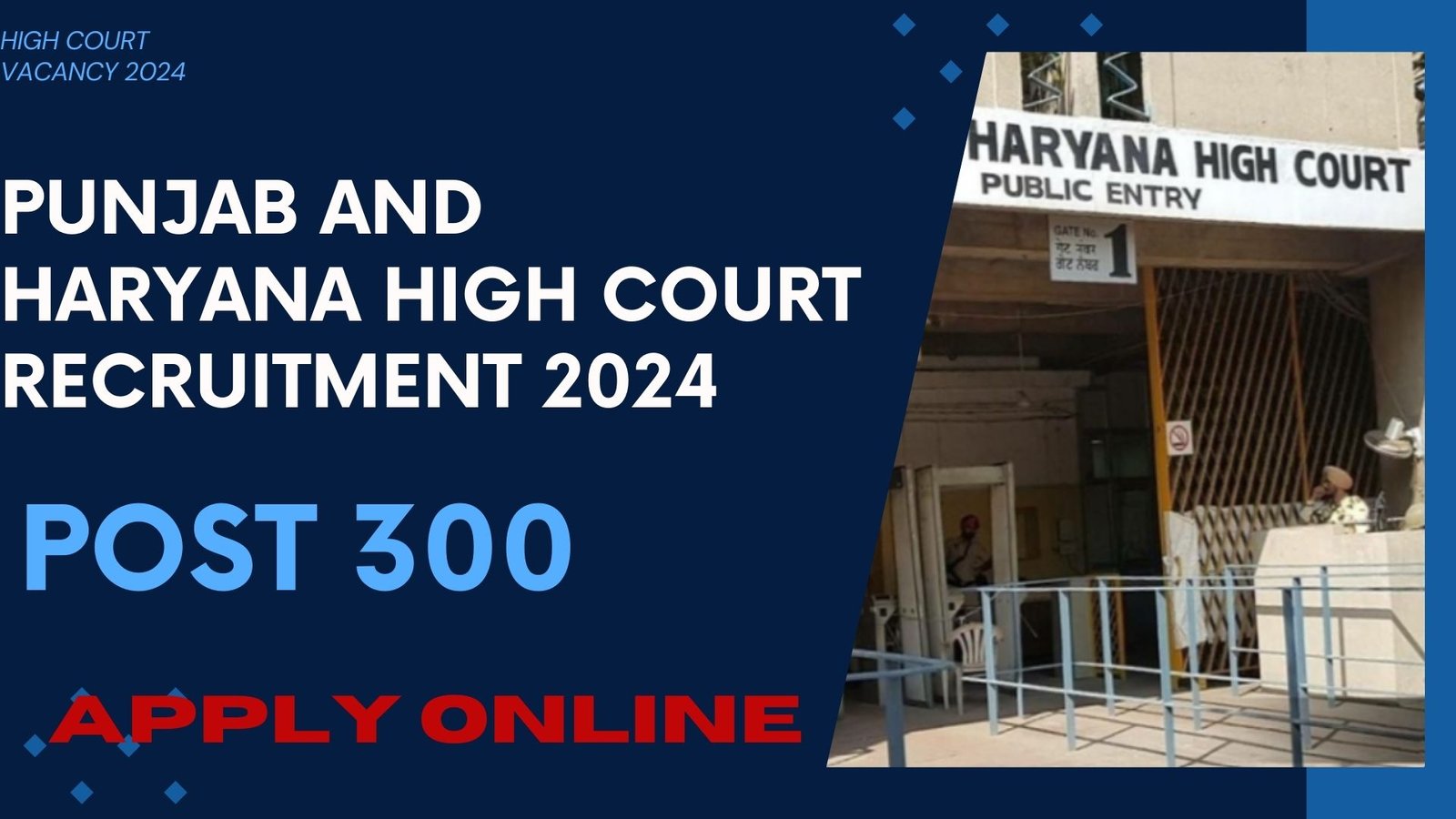 Punjab and Haryana High Court Recruitment 2024
