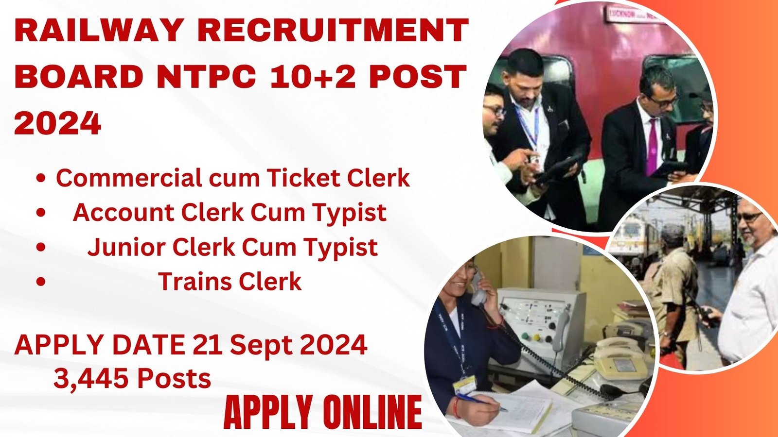 Railway Recruitment Board NTPC10+2 POST